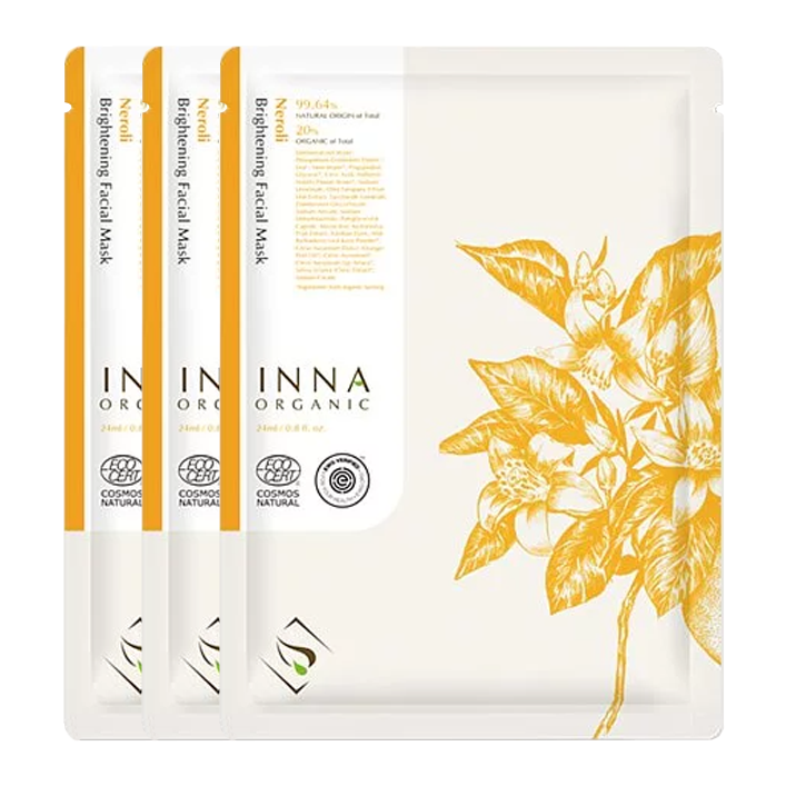 Inna Organic 橙花光采嫩白隱形面膜 - 1pc/ 3 pcs package/ 5 pcs package