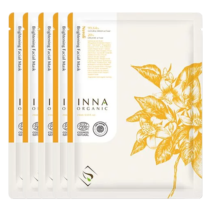 Inna Organic 橙花光采嫩白隱形面膜 - 1pc/ 3 pcs package/ 5 pcs package