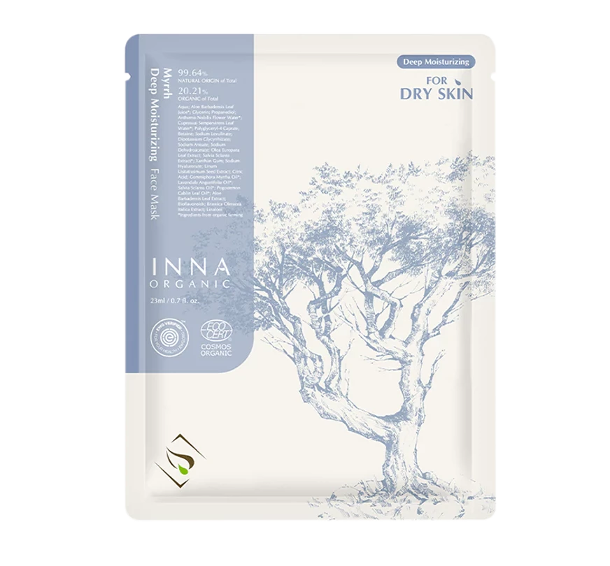 Inna Organic 沒藥深層水潤面膜 - 1片/ 3片/ 5片