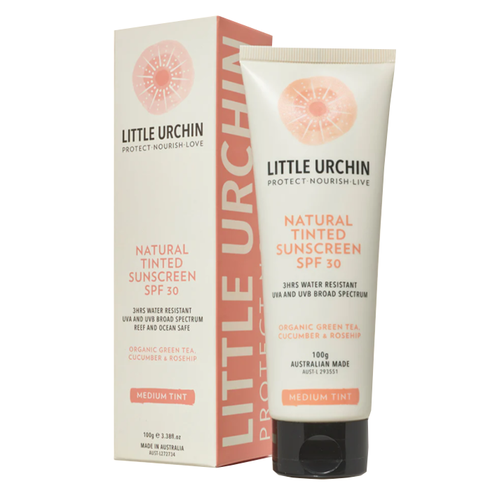 健康之選 - 澳洲LITTLE URCHIN天然膚色物理防曬霜 SPF 30 | 100g
